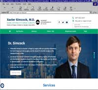Xavier Simcock, M.D.