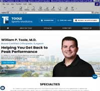Toole Sports Medicine<br>William P. Toole, M.D.