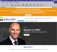 Dr Simon Coffey<br>MBBS (Hons) FRACS (Orth) FAOA
