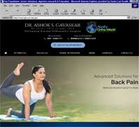 Dr. Ashok S. Gavaskar<br>MS (Orth), FRCS (Glasg), FACS