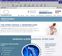 NewportCare Medical Group<br>Spinal Surgery
