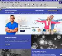 Regenerative Ortho Stem Cell Therapy<br>Vipul P Patel, M.D.