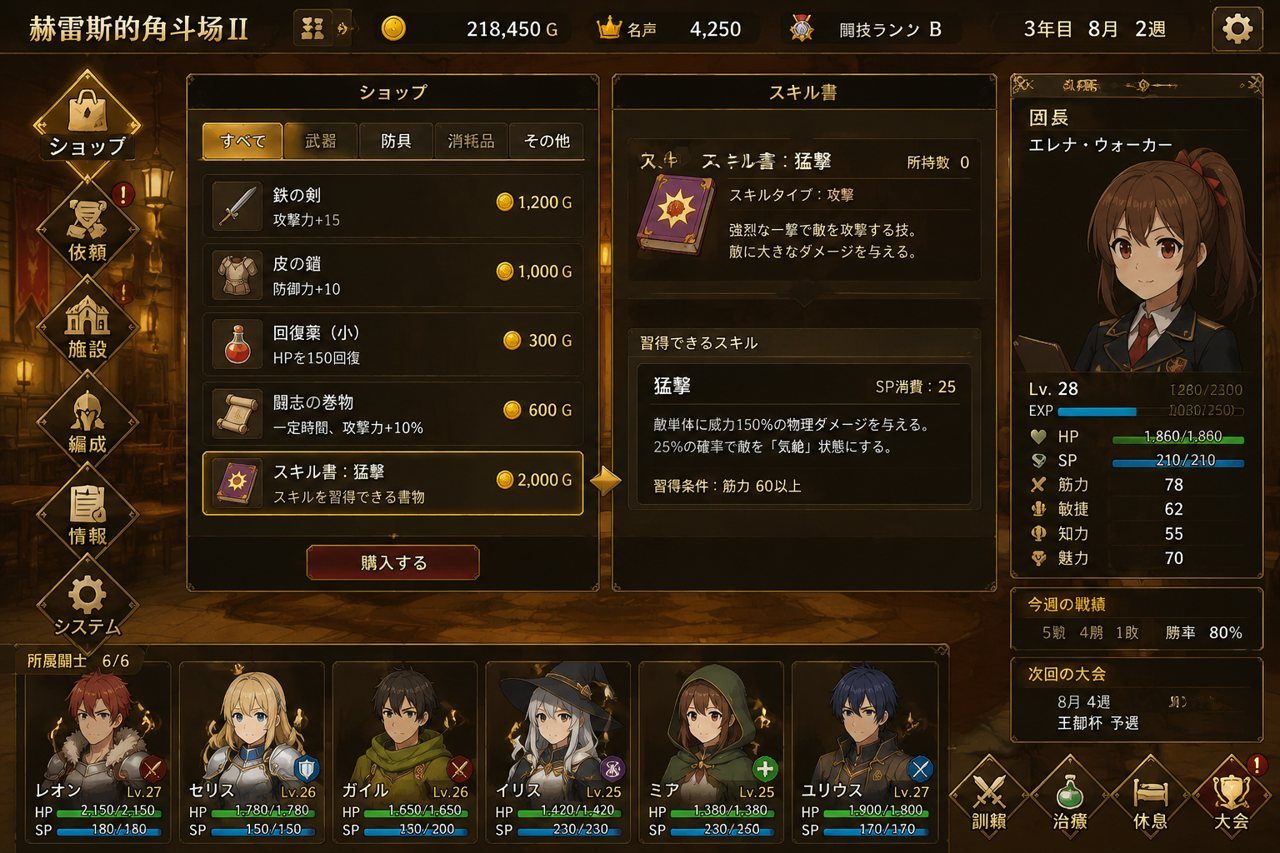 赫雷斯的角斗场Ⅱ 角色养成 专题图 2